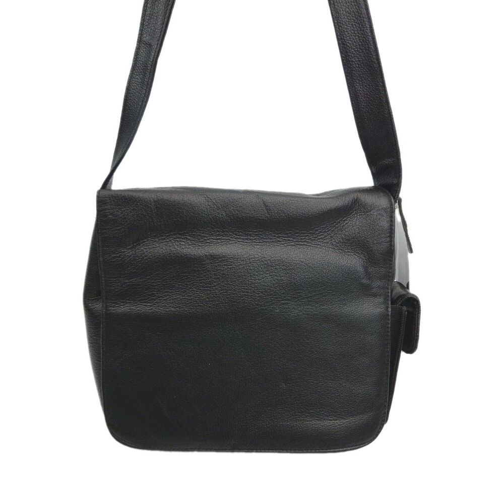 Roma Concealment Purse Black Leather Shoulder Bag Lock Keys CCW Hand Gun NEW